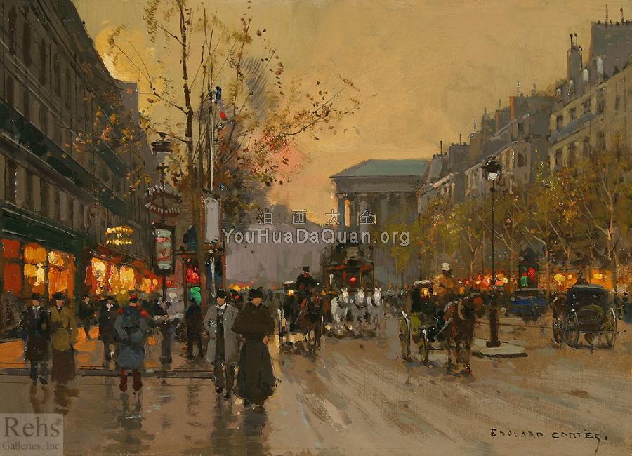 Place de la Madeleine et rue Cambon - 爱德华·科尔特斯